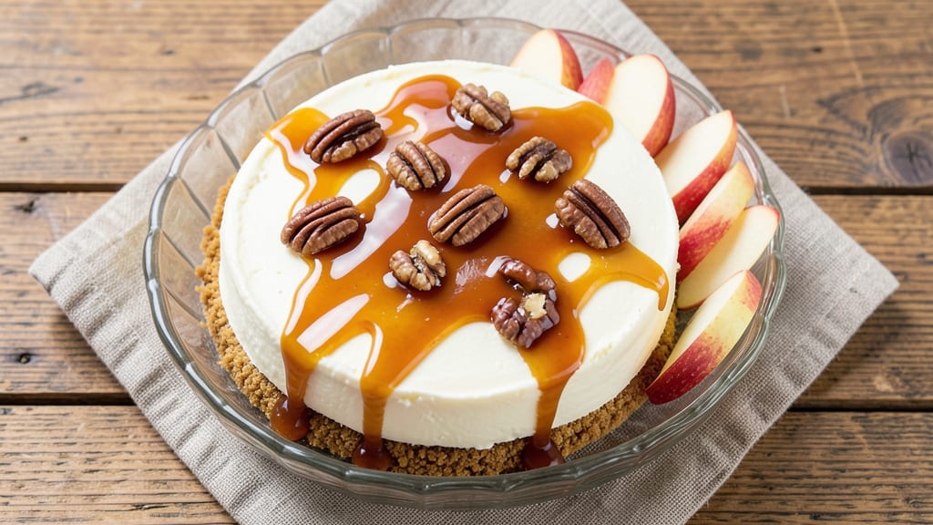 Apple Caramel Pecan Cheesecake Recipe: Layered Crunch and Creamy Apple Magic