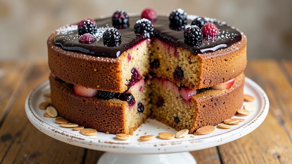 Apple Blackberry Cake Recipe: Layered Fruit Magic With Buttery Streusel Crown