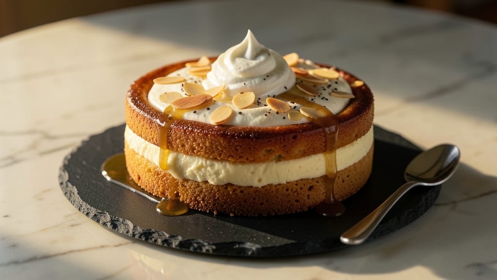 Baked Custard Cake Recipe: Silky Golden Layers With Vanilla Bean Swirl
