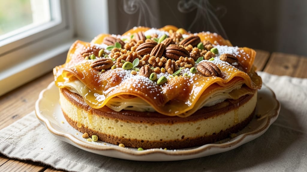 Armenian Cake Recipe: Cardamom-Spiced Layers with Crunchy Walnut Crown