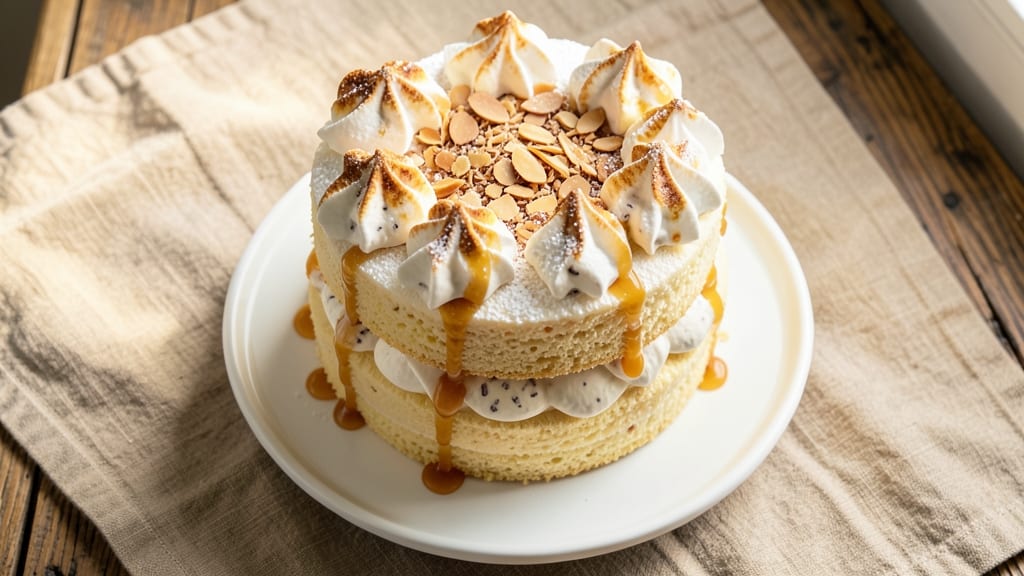 Angel Food Ice Cream Cake Recipe: Light-as-Air Layers With Vanilla Bean Swirl Magic