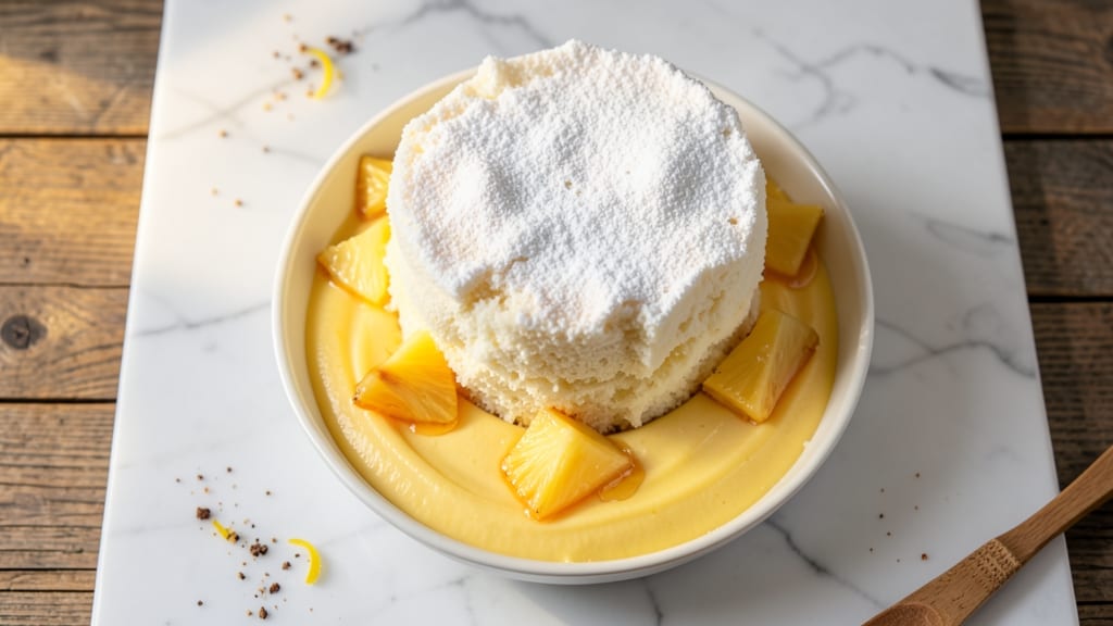 Angel Food Cake Recipe with Pineapple and Vanilla Pudding: Tropical Layers and Creamy Contrast