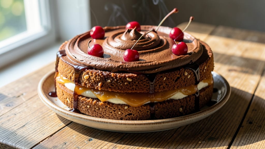 Almond Flour Rum Cake Recipe: Boozy Moisture With Caramelized Banana Swirls