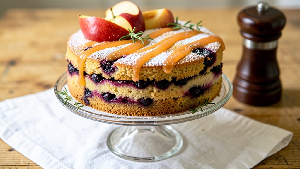 Apple and Blueberry Cake Recipe: Bursting Berries in Buttery Layers