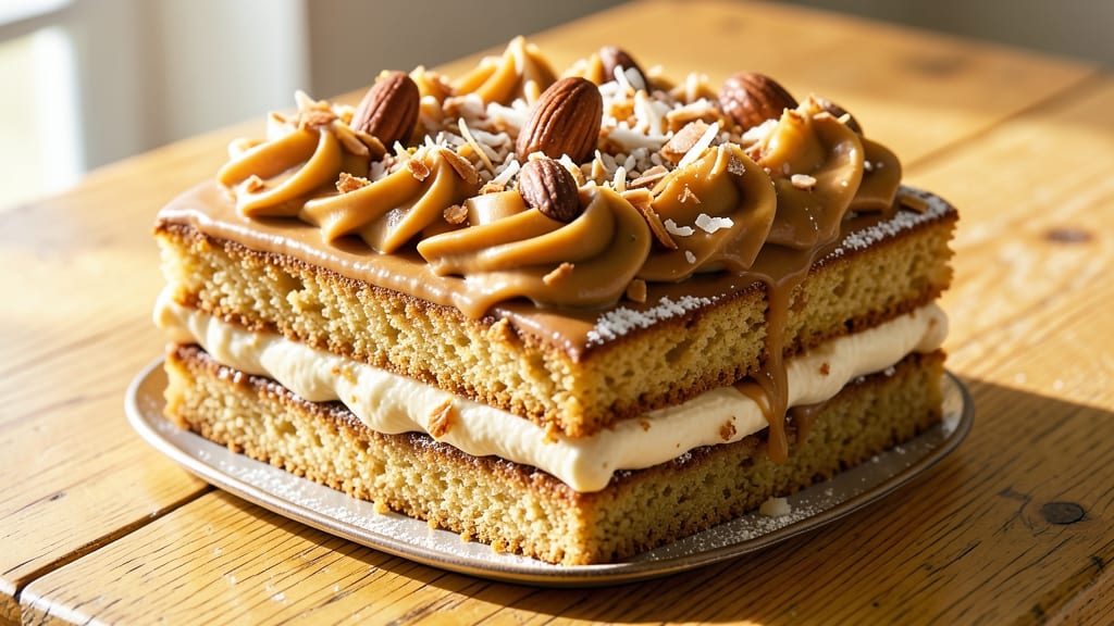 Almond Joy Sheet Cake Recipe: Macadamia-Nut Crunch With Creamy Coconut Frosting