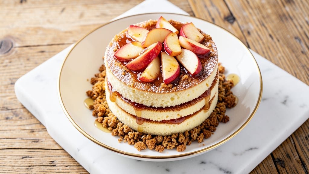 Apple Napoleon Cake Recipe: Layered Elegance With Spiced Rum Streusel Crown