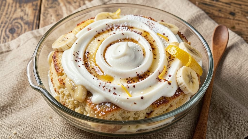 Banana Cake Recipe With White Cake Mix: Creamy Swirls and Vanilla Frosting Magic