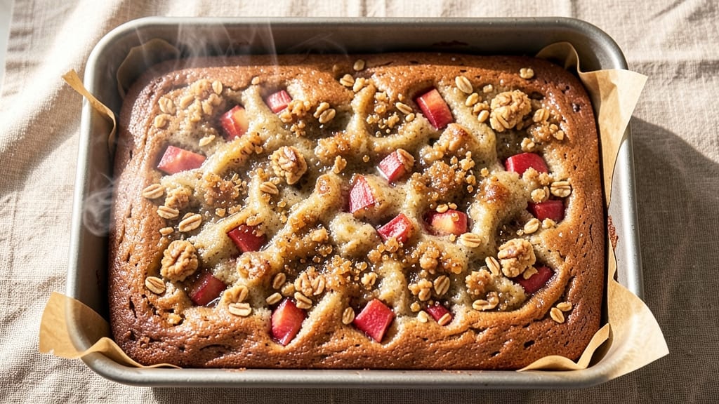Apple Oatmeal Coffee Cake Recipe: Caramelized Apple Streusel That Stays Crunchy