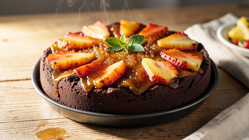 Bahama Breeze Chocolate Pineapple Upside Down Cake Recipe: Tropical Rum-Infused Layers With Caramelized Top