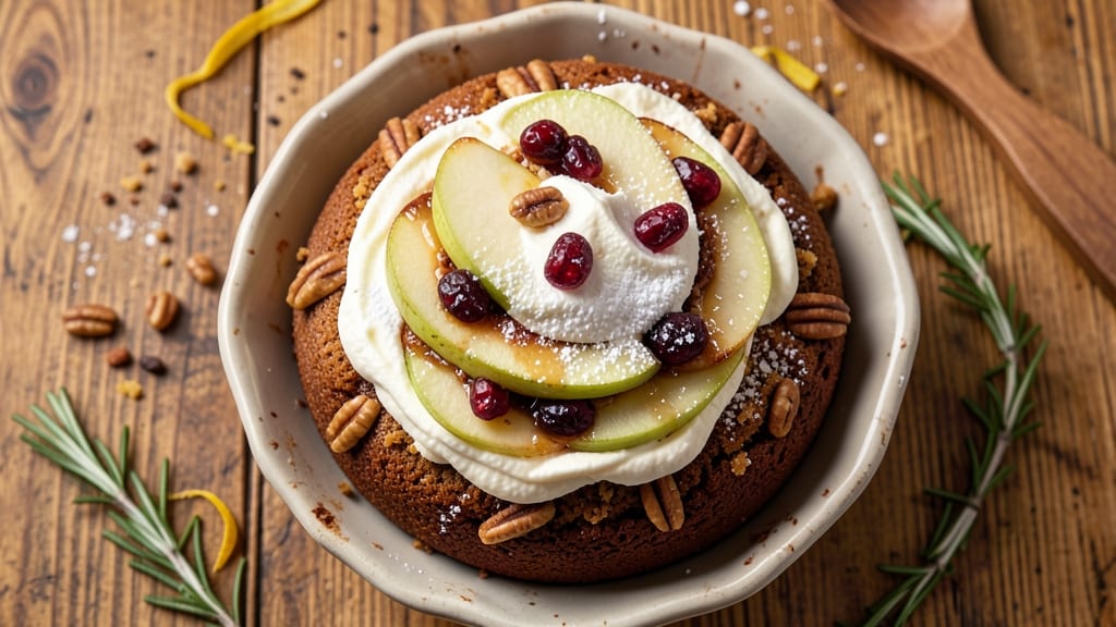 Apple Christmas Cake Recipe: Spiced Rum-Infused Layers With Crunchy Walnut Crown
