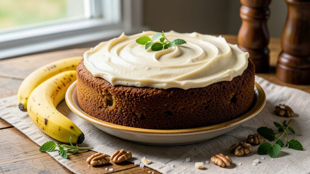 Laura Vitale's Banana Cake Recipe: Spiced Rum Swirls and Buttery Streusel Crown