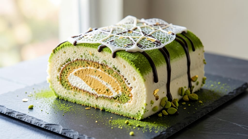 Asian Roll Cake Recipe: Layers of Matcha Green Tea and Red Bean Magic