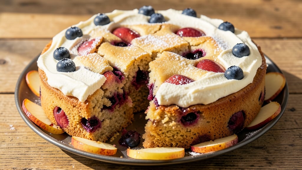 Apple Blueberry Cake Mix Recipe: Layered Fruit Swirls With Buttery Streusel Top