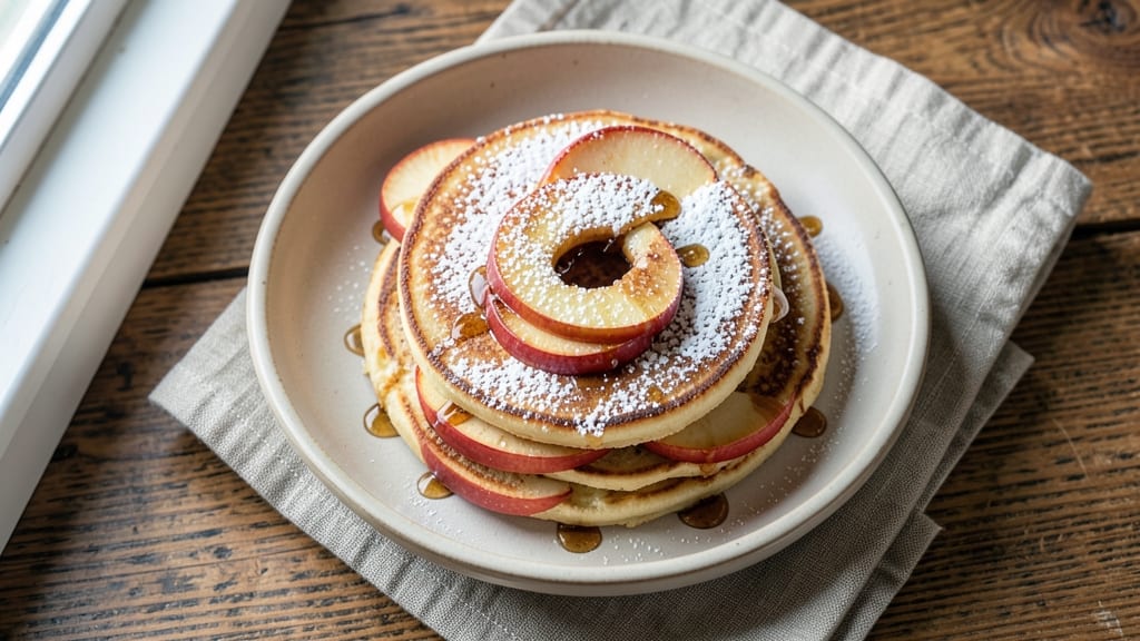 Apple Pancake Rings Recipe: Crispy-Fried Golden Bites With Apple Cider Glaze